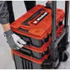 Walizka narzędziowa Einhell E-Case Tower czarno-czerwona polipropylen odporna na ciepło i zachlapania