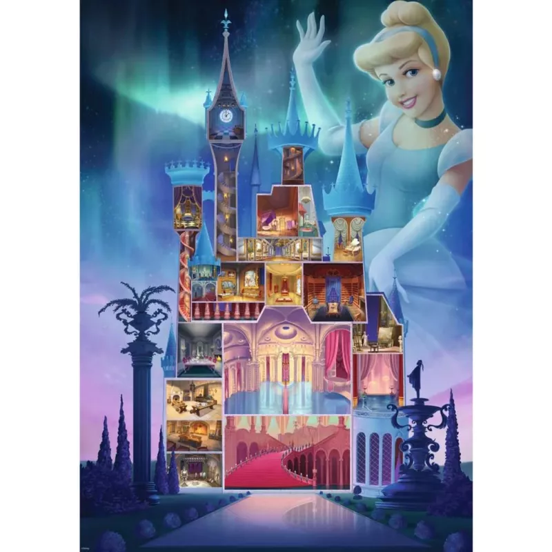 Puzzle Disney Castle Collection: Kopciuszek (1000 elementów)