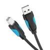 Kabel USB 2.0 A do USB-B Vention VAS-A16-B500, 5 m, czarny, męski-męski, 480 Mb/s