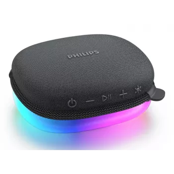 Głośnik Bluetooth Philips TAS2307BK/00 z wbudowanym oświetleniem, bezprzewodowe odtwarzanie dźwięku