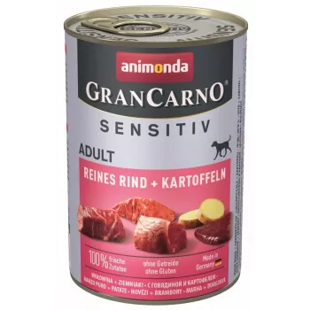 ANIMONDA GranCarno Adult Sensitiv Wołowina z ziemniakami - mokra karma dla psa - 400g