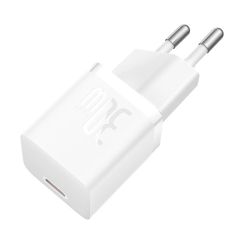 Ładowarka sieciowa Baseus P10110902213-01 USB-C GaN5 mini 30W, biała