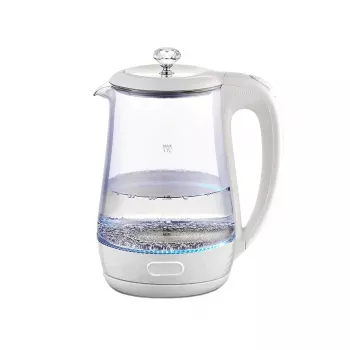 Czajnik elektryczny Maestro MR 052 WH — 1,7 l, 2200 W, biały przezroczysty, obudowa szklana