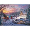 Thomas Kinkade Studios: Kolekcja Marzeń Disneya – Kopciuszek przynosi choinkę do domu, puzzle 1000 elementów