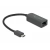 Kompaktowy adapter USB Type-C męski do 2,5 Gigabit LAN DeLOCK 66645