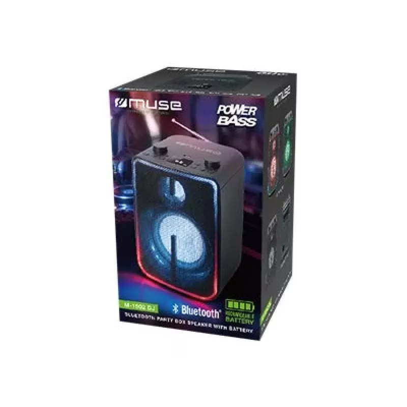 Monofoniczny głośnik przenośny Muse M-1802 DJ czarny