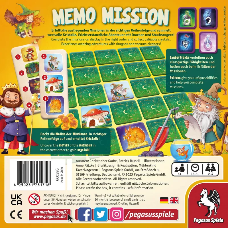 Memo Mission, gra planszowa