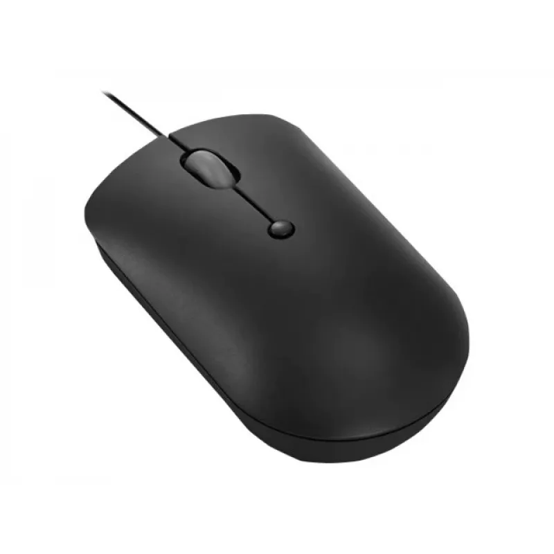 Przewodowa mysz optyczna Lenovo GY51D20875 USB Type-C, symetryczna, 2400 DPI, 4 przyciski, czarna