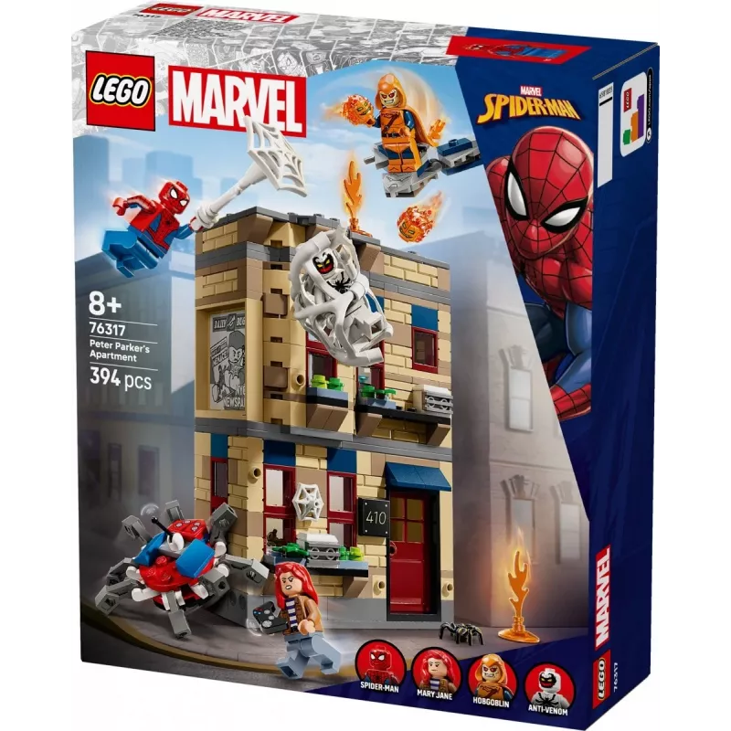 LEGO Marvel zestaw 76317 Mieszkanie Petera Parkera z minifigurką Spider-Mana
