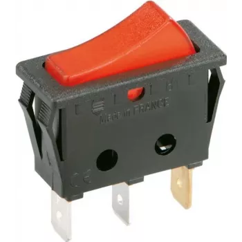 Bachmann 924.112 - Przełącznik kołyskowy - 1P - Czarny - Czerwony - 250 V