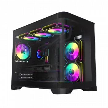 Obudowa Gamemax HYPE-M BK | Czarna | Micro | Bez zasilacza