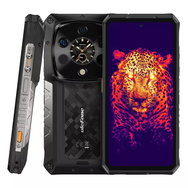 Pancerny smartfon UleFone Armor 28 Ultra Thermal 5G — 16 GB RAM, 1 TB pamięci, czarny