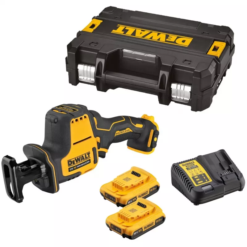 Piła szablasta DeWALT DCS312D2-QW 2800 skoków/min Czarna, Żółta