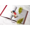 Etui na smartfona man and wood dla iPhone X/XS, drewniany tył, biała ramka
