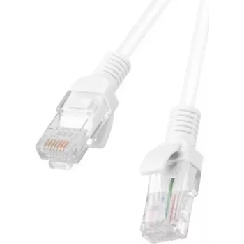 Kabel sieciowy Lanberg PCU6-10CC-0100-W 1m Cat6 U/UTP Biały