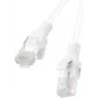 Kabel sieciowy Lanberg PCU6-10CC-0100-W 1m Cat6 U/UTP Biały