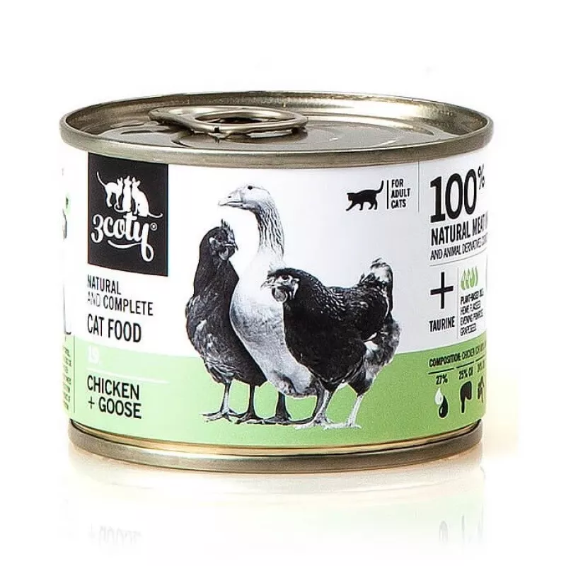 3COTY 19. Chicken and Goose - mokra karma dla kota - 180g