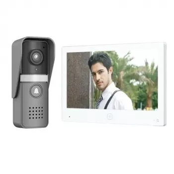 Domofonas z monitorem, Tuya, Wi-Fi, dwuliniowy