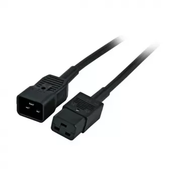 EFB-Elektronik kabel przedłużający zasilanie IEC C20 180° - C19 180°, czarny, 1,8 m, 3 x 1,50 mm² Producent: EFB Elektronik (EK519.1,8)