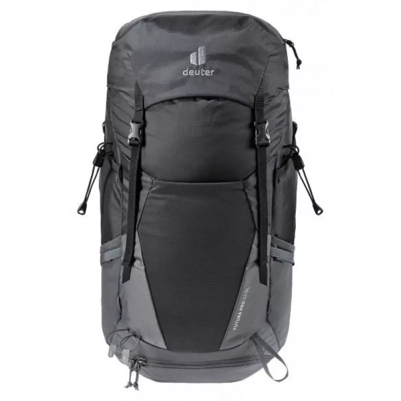 Plecak DEUTER Futura Pro 34 SL, damski plecak turystyczny, 34 L, 1,56 kg, wentylacja, bukłak 3 L, uchwyt na kask, wewnętrzny stelaż stalowy