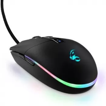 Mysz gamingowa MediaRange MRGS202 — praworęczna, optyczna, 4000 DPI, 6 przycisków, USB Type-A, czarna