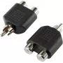 SpeaKa Professional Adapter Y RCA Audio [1x wtyk RCA - 2x gniazdo RCA] Czarny (SP-7870160)