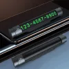 Tymczasowa karta parkingowa Tellur TLL171251 — metaliczna czerń, wyświetla dwa numery telefonu