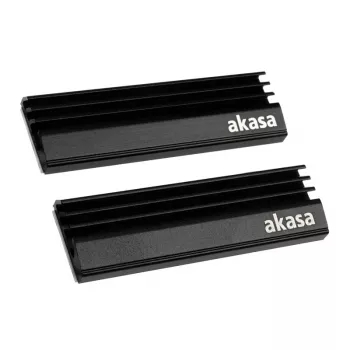 Akasa A-M2HS01-KT02 System chłodzenia komputera Radiator / chłodzenie dysku SSD Czarny 1 - 2 (A-M2HS01-KT02)