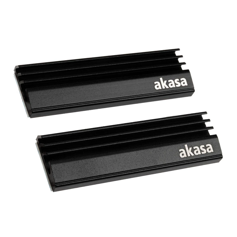 Akasa A-M2HS01-KT02 System chłodzenia komputera Radiator / chłodzenie dysku SSD Czarny 1 - 2 (A-M2HS01-KT02)