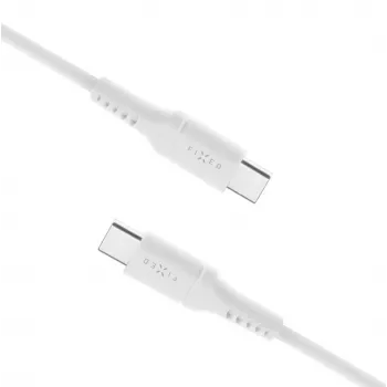Kabel stały USB-C na USB-C FIXED FIXDLS-CC2-WH, 2 m, 60 W