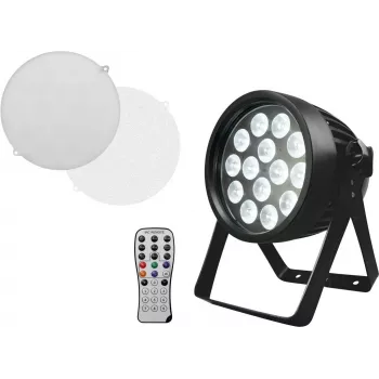 LED PAR Light EUROLITE 14x8W QCL — reflektor PAR sceniczny, 14 diod LED × 8W, chłodna biel/mieszanie kolorów