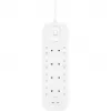 Ogranicznik przepięć SurgePlus 8x schuko 2xUSB-C 900J 2m