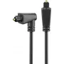 Kabel światłowodowy Goobay, 2 m, czarny - wtyk Toslink > wtyk Toslink 90°, czarny (41595)
