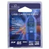 Czytnik kart Titanum TA101B USB 2.0, niebieski — obsługuje formaty MicroSD, SD/SDHC, MMC, MS, 480 Mbit/s