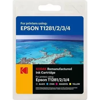 185E012821 Kodak EPS. SX125 (4) CMYK C13T12854012 190/260/160/260S. (185E012821)