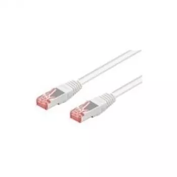 Wentronic Goobay kabel krosowy CAT 6, S/FTP (PiMF), biały, 50 m - LSZH bezhalogenowy, miedziany (93510)