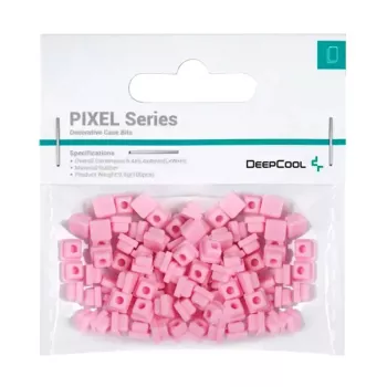 Rubber PIXEL pack 100 pcs 9.8 g by DeepCool — uniwersalne gumowe elementy, różowe, blister