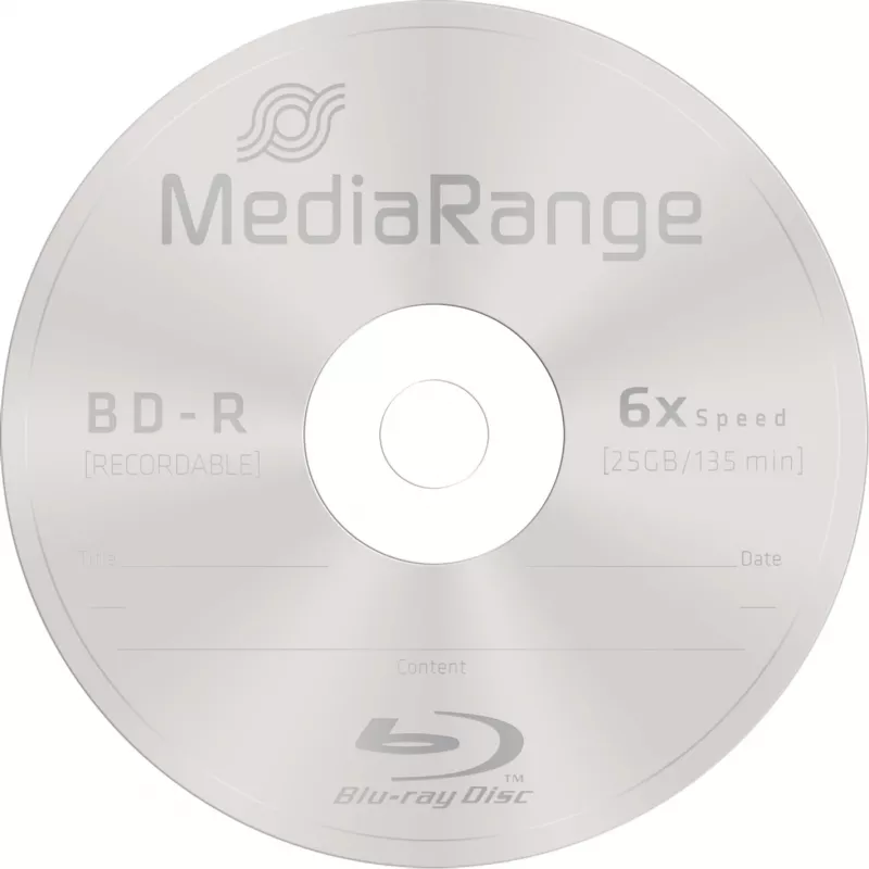 Dysk BD-R MediaRange MR514 25 GB 25 szt.