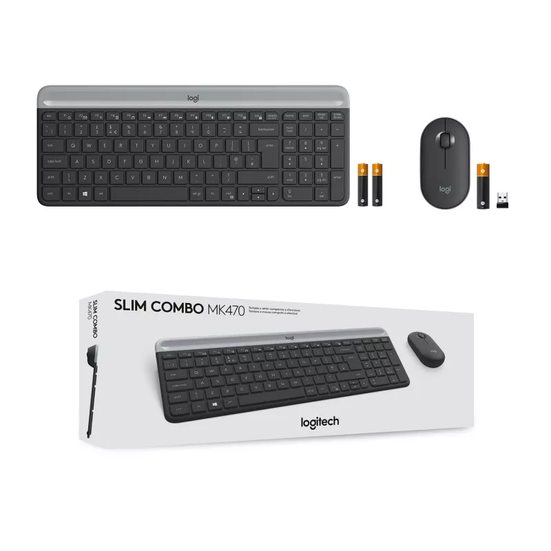 Zestaw klawiatura i mysz Logitech MK470 cienki Combo