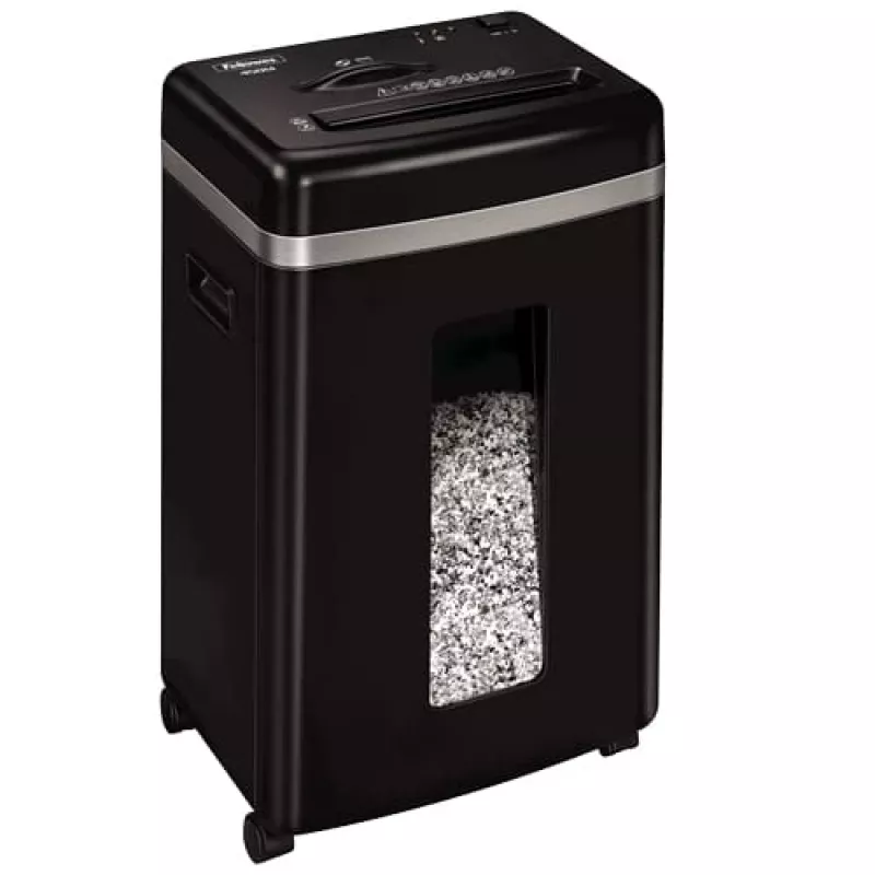 Niszczarka Fellowes Powershred 450M Micro-cut, na 9 arkuszy, 2 x 12 mm, pojemnik 22 l, czarna