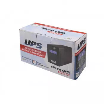 UPS UNINTERRUPTIBLE zasilacz VOLT POLSKA MICRO 1000VA 600W 1x9ah