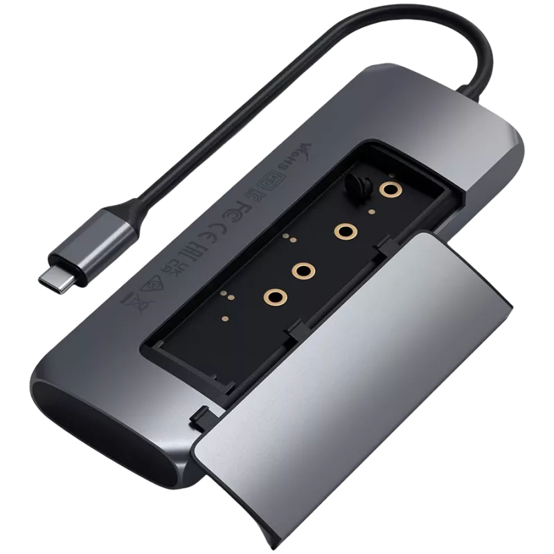Obudowa SATECHI USB-C M.2 NVMe / SATA SSD