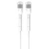 Patchcord cat.6a U/FTP 1Gbps miedziany skręcany kabel sieciowy, złamana końcówka 2m biały