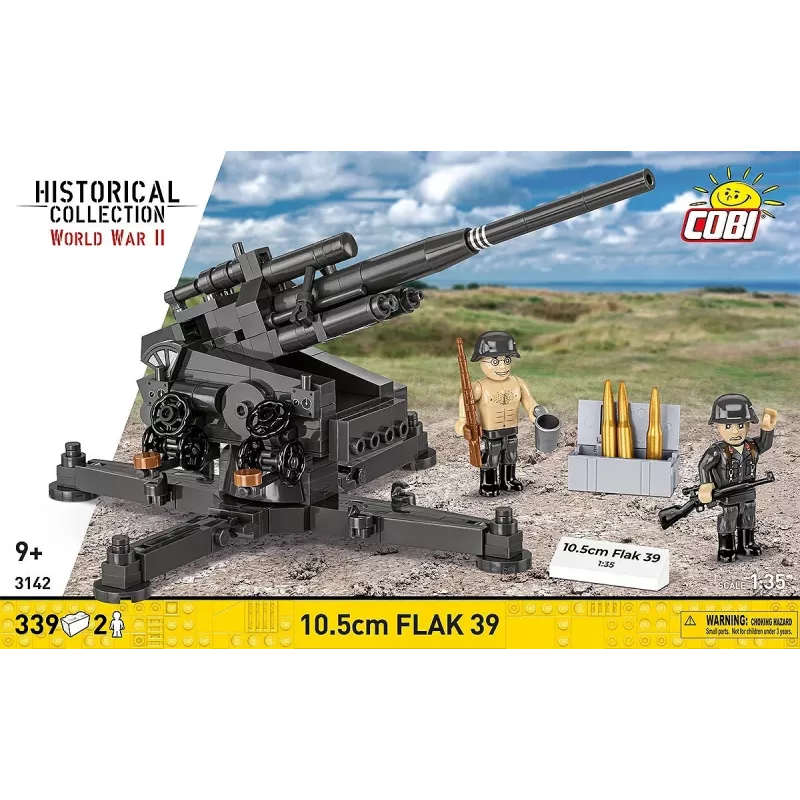 Zestaw konstrukcyjny Cobi Blocks 10,5 cm Flak 39 — 339 elementów