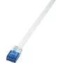 Logilink SlimLine - kabel krosowy - RJ-45 (M) - RJ-45 (M) - 1 m - UTP - CAT 6 - Biały (CF2031U)
