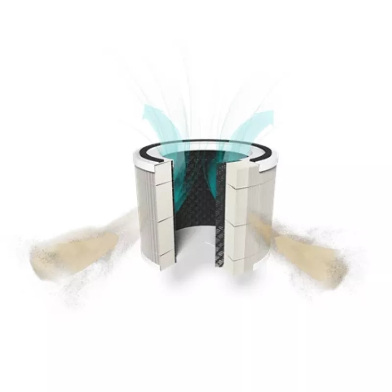 Duux | Filtr HEPA+Węglowy do oczyszczacza powietrza Bright | Pasuje do oczyszczacza Sphere (DXPU06 lub DXPU07) | Biały