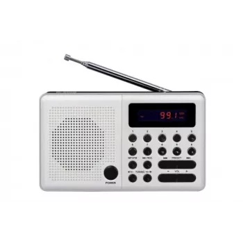 Eltra Radio Pliszka USB, FM biały