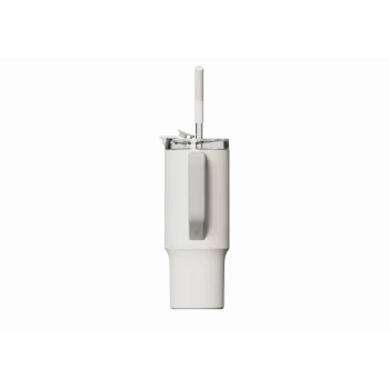 Kubek termiczny ze słomką Xiaomi Straw Mug Biały 1 L — wnętrze ze stali nierdzewnej, szczelny, 240×132×97 mm