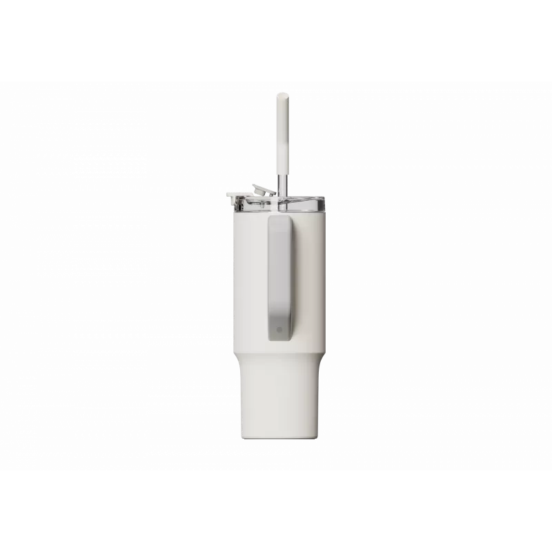 Kubek termiczny ze słomką Xiaomi Straw Mug Biały 1 L — wnętrze ze stali nierdzewnej, szczelny, 240×132×97 mm