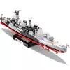 Klocki konstrukcyjne Cobi HMS Belfast model w skali 1:300 COBI-4844, zestaw do zbudowania historycznego lekkiego krążownika Royal Navy do ekspozycji